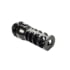 JMac Customs 4C 1/2-28 4-Port Muzzle Brake with KeyMount, Black Nitride, Black, RRD-4C-28S-KM