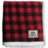 Kuma Outdoor Gear Lumberjack Sherpa Throw, Red/black, NEW AVAILABLE SS26, 418-KM-LJST-LG-RB