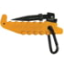 Muddy Single Screw In Hook, includes Caribiner, Black/Orange MTA-MH01