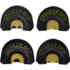 Quaker Boy 50th Anniversary Kirby's Kourt Diaphragm Turkey Calls, 4 Pieces, 11318