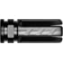 RISE Armament Veil Flash Hider, AR-15, .223 Caliber, 2.25in, 416R Stainless Steel, Nitride Black, RA-703-223-BLK