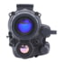 RIX RENV-M 1x25mm Enhanced Night Vision Monocular, Gen 2+, 64 lp/mm, w/ White Tubes 1400 Fom, Black, Small, RENVMW14