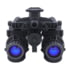 RIX RNV-31 1x25mm Night Vision Binoculars With White Tubes 1400 FOM, Black, Small, RNV31W14