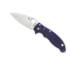 Spyderco Manix Folding Knife, 3.39in, CPM S110V, Drop Point Blade, G-10 Steel, Dark Blue Handle, C101GPDBL2