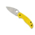 Spyderco Sage 5 Folding Knife, 2.99in, CPM MagnaCut Stainless Steel, Drop Point Blade, Fiberglass-Reinforced Nylon, Yellow Handle, C123PYL