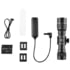 Streamlight ProTac Rail Mount HP-X Pro 800 Lumen Weapon Light System, CR123A, with Jack-Cap Tail Cap Switch, M-LOK Mount, Mounting Hardware, Allen Wrench, Straight Momentary Pressure Switch, Black, 89015