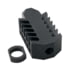 Tiger Rock AR-15 Barrett Style Tanker Muzzle Brake, v2 1/2x28 Thread Pitch, Aluminum, Black, Small, MBRF2#