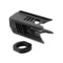 Tiger Rock AR 9 Saber Tooth Muzzle Brake, 1/2x36, Black Oxide, Black, Small, MBHOG9+JN9