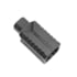 Tiger Rock Muzzle Diverter, AR-10/LR-308, 5/8x24 Steel Flash Can, Black, Small, MBQ10P-DVRT