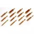 Tipton 17 Caliber Rifle Nylon Bristle Bore Brush, Shelf Pack of 3