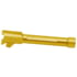 True Precision Hellcat Pro Threaded Pistol Barel, 9mm, 1/2x28, 416 Stainless Steel, Gold TiN, Sub-compact, TP-SHCPB-XTG