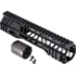 TRYBE Defense AR-15 M-LOK Lightweight Quad Handguard w/ Full Rail, 9in, Black, HDG9QFR-BL