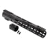 TRYBE Defense Magnite Ultra Function Lightweight Handguard, Cut Top Rail, M-LOK, Black, 12in, MGHDG-V1-12CR-BL