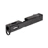 TRYBE Defense Pistol Slide, Glock 43/43X, Version 1, RMSc Cut, Cerakote Graphite Black, SLDG43XRMSC-BN