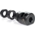 Ultradyne Lithium PCC Compensator Muzzle Brake, 9mm, 1/2-28 Thread, 1.124in Outside Diameter, 416 SS, Salt Bath Nitride, Black, UD11030