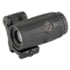 Unity Tactical FAST FTC 4X Magnifier, 5.5 mm Exit Pupil, 2.6in Eye Relief, 2.26" Optical Height, FAST QD Lever, Matte Finish, Black, FST-M4B