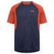 GOREWEAR Mens R5 Running Shirt in Orbit Blue/Fireball Large Slim fit 083649C1, 100614-AUAY-XL