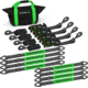 Rhino USA 2 x 8 Vehicle Tie-Down Kit Snap-Hooks 50E2D6B0, TD-VS2INKIT-SNAP