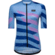 GOREWEAR Spirit Signal Chaos Cycling Jersey Womens in Scrub Blue/Ultramarine Blue Medium 8-10 Form fit FD3DCC7A, 101062-BVBL-40