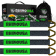 Rhino USA 2 x 38 Axle Tie-Down Straps 4-Pack 4B7BE797, Green, RNO-AXLESTRAPS-GRN