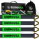 Rhino USA 2 x 38 Axle Tie-Down Straps 4-Pack 4B7BE797, Black, RNO-AXLESTRAPS