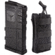 1 TRYBE Defense AR-15 Extended Grasp 10-Round Magazine and 1 TRYBE Defense Single 5.56 Magazine Pouch, Black