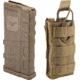 1 TRYBE Defense AR-15 Extended Grasp 10-Round Magazine and 1 TRYBE Defense Single 5.56 Magazine Pouch, FDE/Coyote Tan