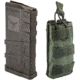 1 TRYBE Defense AR-15 Extended Grasp 10-Round Magazine and 1 TRYBE Defense Single 5.56 Magazine Pouch, Olive Drab Green