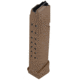 Glock G17/19 9mm Luger 19 Round Pistol Magazine, Glock 17/17L/19/19X/26/34, Coyote Tan, 1 Pack, 33834