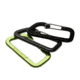 12 Survivors Carabiners - 3 Pack, Gray, Black, Green, TS79005