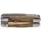 12 Survivors Pocket Harvester, Zebra Wood Handle TS72002B