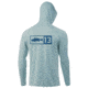 Rapala Marsh Master Performance Long Sleeve Logo Hooded Shirts - Men's, Blue/Red, 2XL, PSLS5-XXL