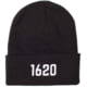 1620 Workwear Cuffed Beanie, Embroidered, Black, One Size, A-07-B