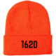 1620 Workwear Cuffed Beanie, Embroidered, Hunter Orange, One Size, A-07-O