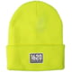 1620 Workwear Cuffed Beanie, Patch, Hi Vis Yellow, One Size, A-06-Y
