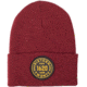 1620 Workwear Cuffed Beanie, Roundel, Burgundy, One Size, A-08-M