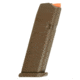 Glock G17 9mm Luger 17 Round Pistol Magazine, FDE w/ Orange Follower, 1 Pack, 47354