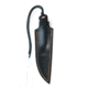 Montana Knife Company BLACK/ORANGE SPEEDGOAT 2.0 LEATHER SHEATH - VERTICAL BELT CARRY 3C674311, MKC-001073