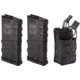 2 TRYBE Defense AR-15 Extended Grasp 10-Round Magazine and 1 TRYBE Defense Paired 5.56 Magazine Pouch, Black