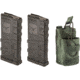 2 TRYBE Defense AR-15 Extended Grasp 10-Round Magazine and 1 TRYBE Defense Paired 5.56 Magazine Pouch, Olive Drab Green