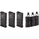 3 TRYBE Defense AR-15 Extended Grasp 10-Round Magazine and 1 TRYBE Defense Triple 5.56 Magazine Pouch, Black