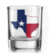 Old Southern Brass Texas Flag Whiskey Glass, Clear, 10 oz, OSB-WG-TF