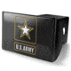 Old Southern Brass U.S. Army Trailer Hitch Cover for 2 receivers, Black, 2inch, OSB-THC-ARMY