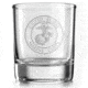 Old Southern Brass USMC Engraved Whiskey Glass - 10 ounce 0704EC11, OSB-WG-USMCSEAL