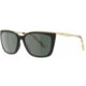 3M Force Flex Lola Sunglasses, Black/Gold Frame, Green Lens, FF45015PC