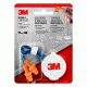 3M Corded Reusable Earplugs,NRR 25 dB,1 pair/pk, 90586-10DC