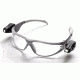 3M Lightvision Protective Eyewear,Gray Frame,Black Temples,Clear Anti-Fog Lens,Dual LED Lights,10ea/case 11356-00000-10