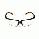 3M Privo Protective Eyewear, Clear Anti-Fog Lens, Black Frame, 20/CS 12261-00000-20