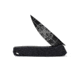 3V Gear Compass React Folding Knife, 3in, Stainless Steel, Drop Point Blade, Plain G10, Black Handle, Black Coated, Black/White, 6.5 inch, compass-r-fk-2