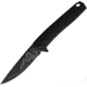 3V Gear Join Or Die React Folding Knife, 3.75in Closed, 3in, 8Cr14MoV, Black Coated Blade, Black Grooved G10 Handle, VVV-GB-BC-JOIN